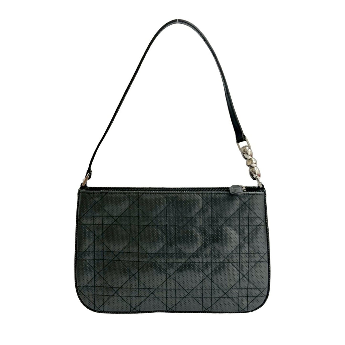 Christian Dior Black Leather Shoulder Bag Style 9