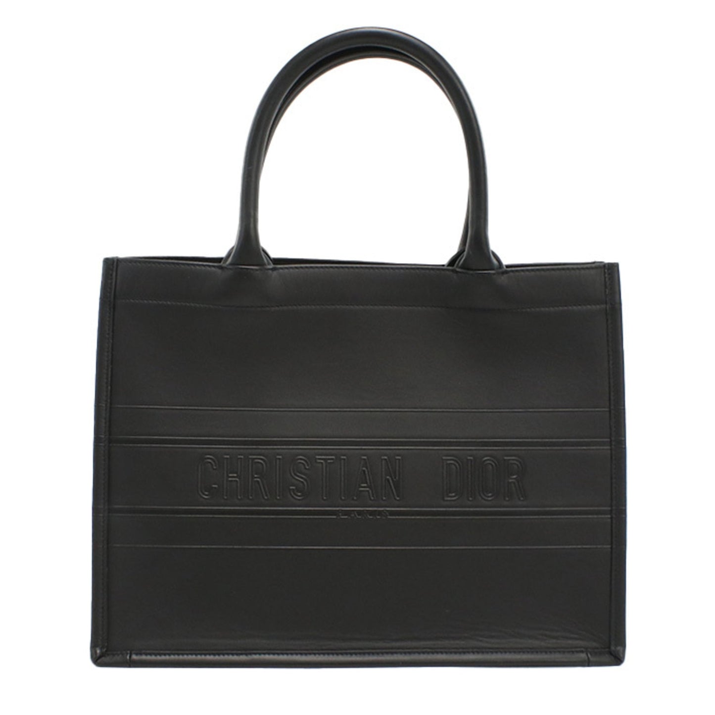 Christian Dior Black Leather Tote Bag Style 3