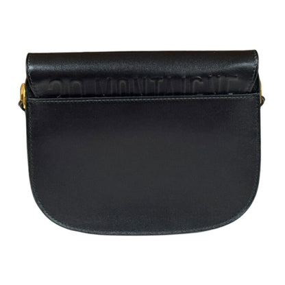 Christian Dior Black Leather Shoulder Bag Style 39
