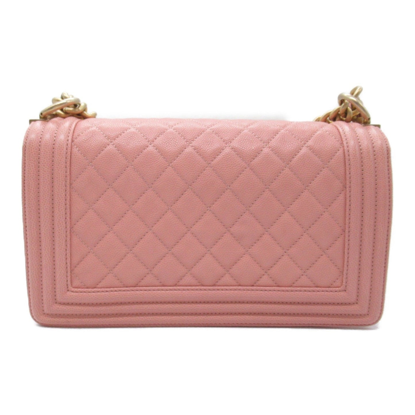 Chanel Boy Chanel Chain Shoulder Bag Caviar Skin (Grained Calf) Women's Pink