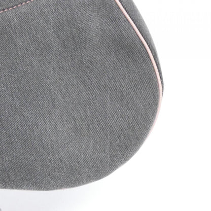 Christian Dior Gray Pink Denim Shoulder Bag ()