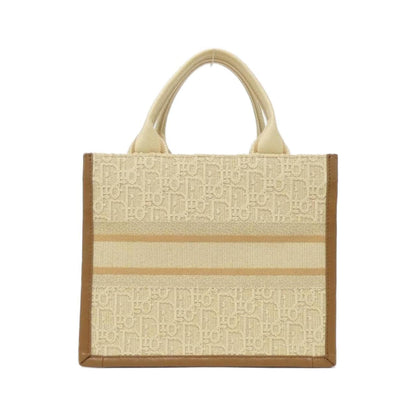 Christian Dior Beige Brown Camel Raffia Leather Handbag