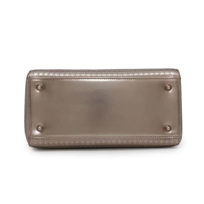 Christian Dior Metallic Pink Leather Handbag Shoulder Bag