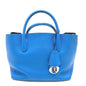 Christian Dior Blue Leather Tote Bag Leather