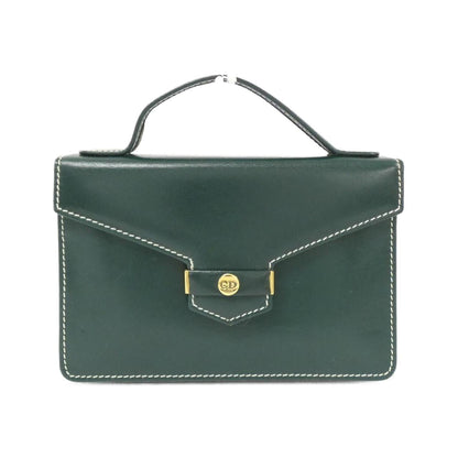 Christian Dior Green Leather Handbag Leather