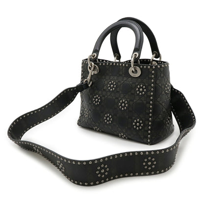Christian Dior Black Khaki Leather Handbag Shoulder Bag