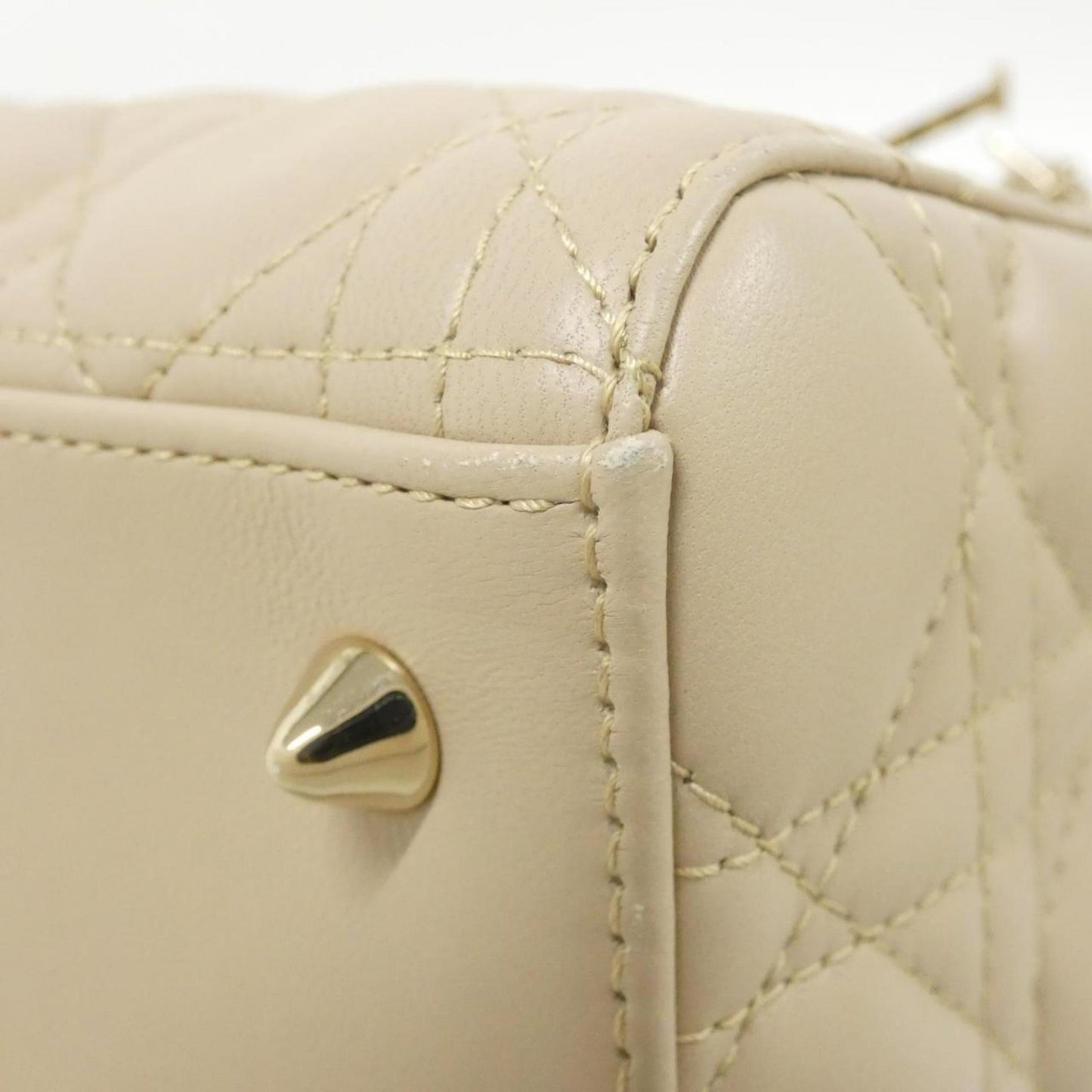 Christian Dior Beige Leather Handbag Style 2
