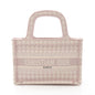 Christian Dior Pink White Canvas Handbag Tote Bag