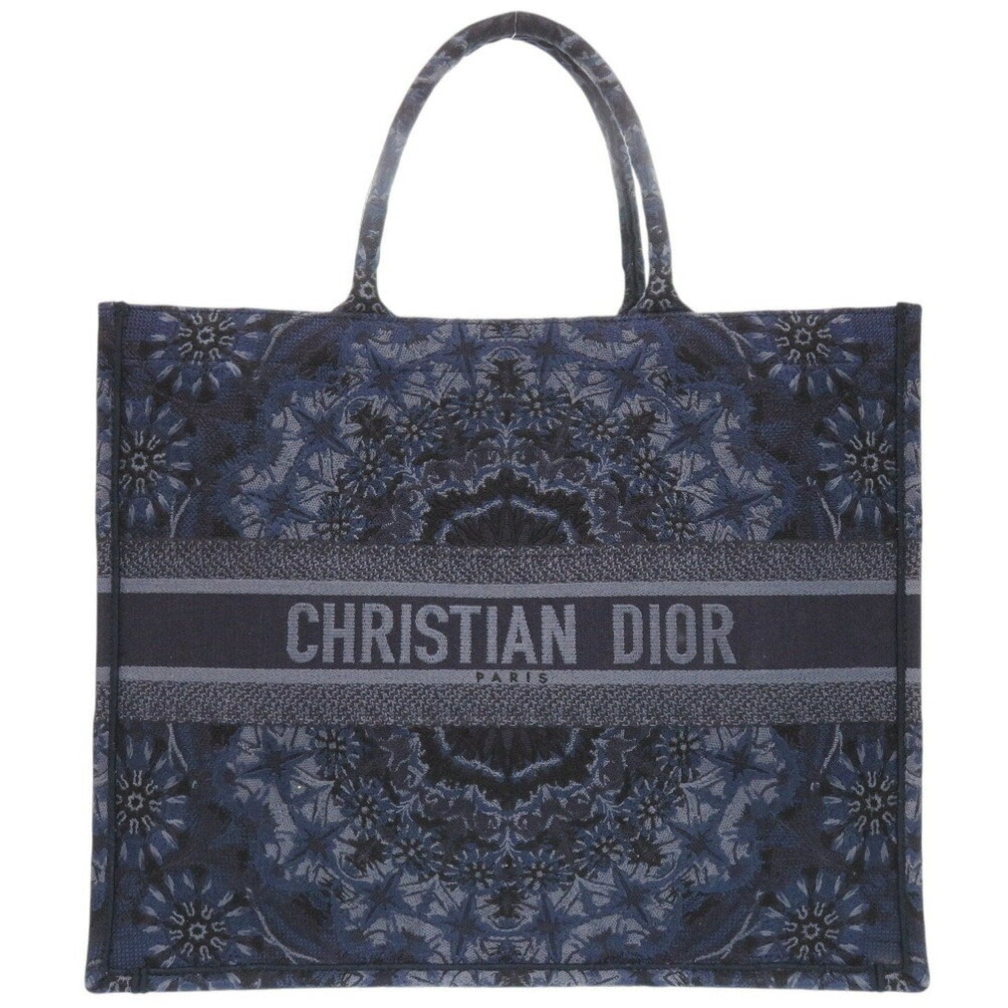Christian Dior Navy Canvas Tote Bag Canvas