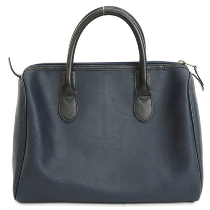 Christian Dior Navy Pvc Leather Handbag
