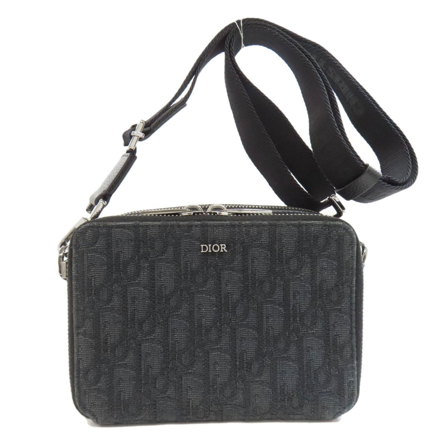 Christian Dior Black Canvas Shoulder Bag Style 3