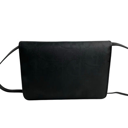 Christian Dior Black Leather Pvc Pochette Shoulder Bag