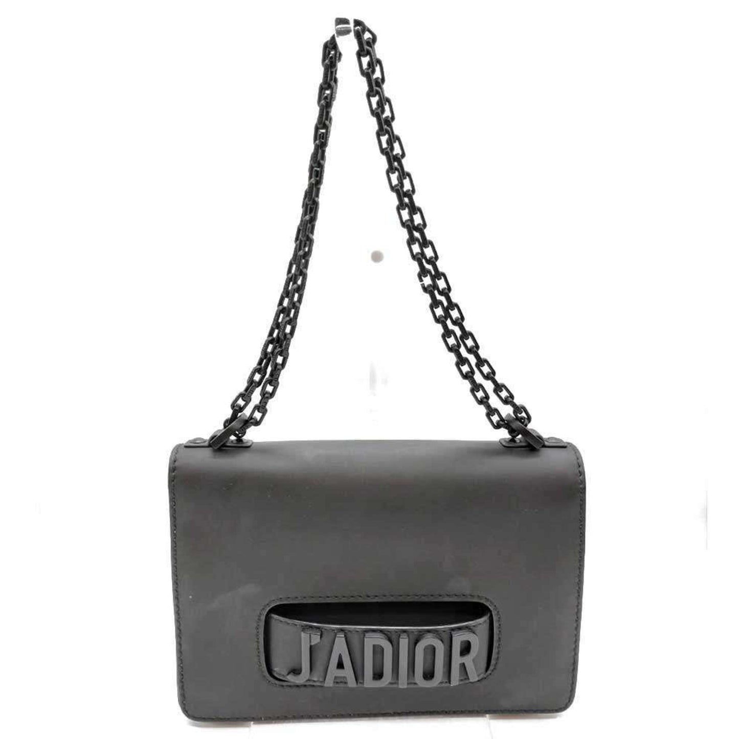 Christian Dior Black Leather Shoulder Bag Style 12