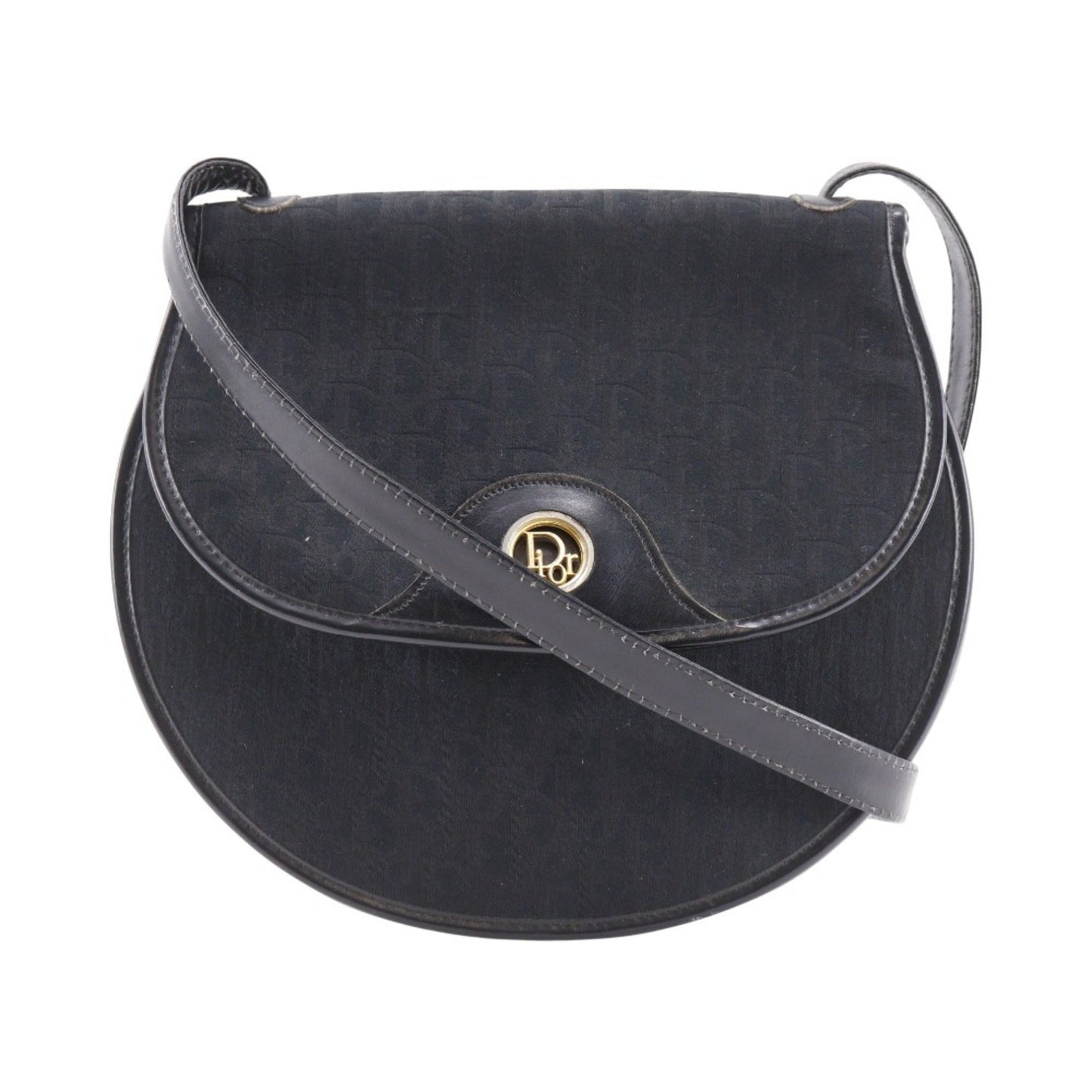 Christian Dior Black Canvas Shoulder Bag Style 5