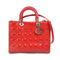 Christian Dior Red Color Leather Handbag Shoulder Bag Style 3