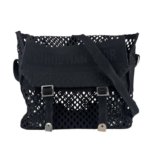 Christian Dior Black Canvas Shoulder Bag Canvas