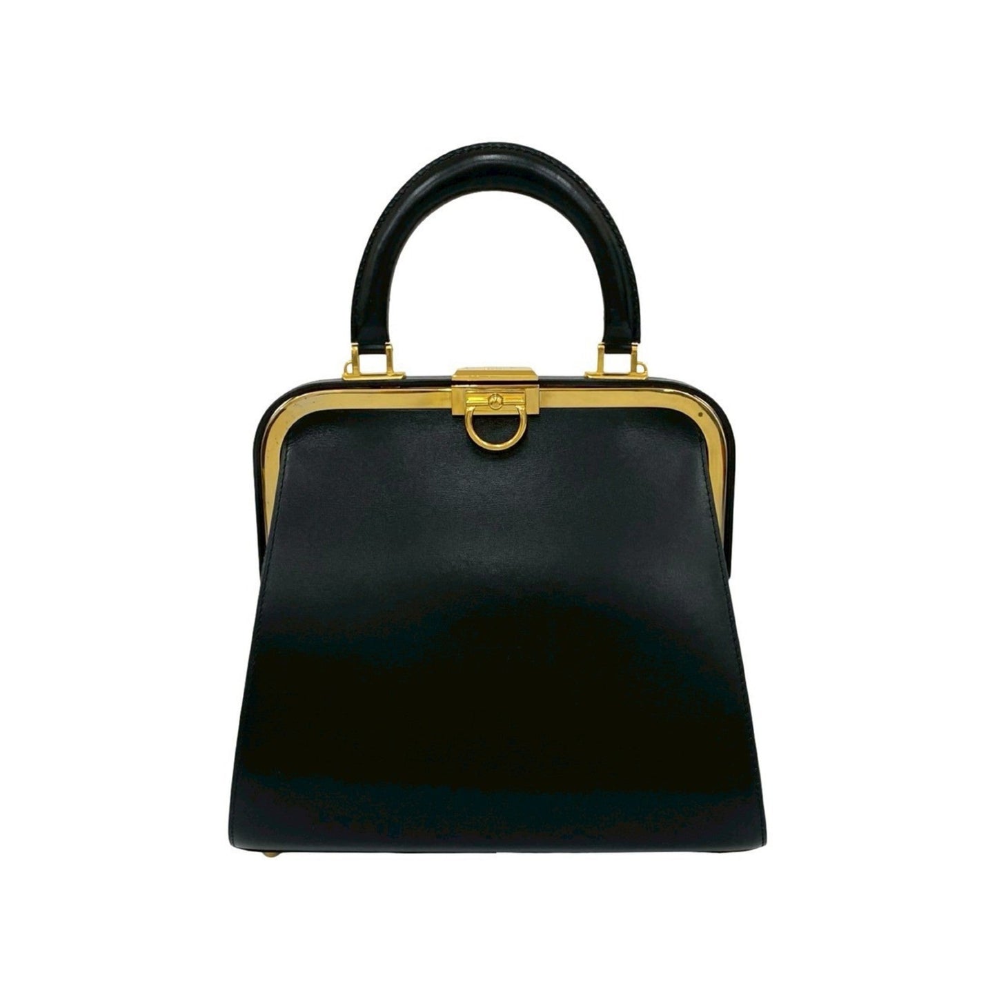 Christian Dior Black Leather Handbag Tote Bag Style 6