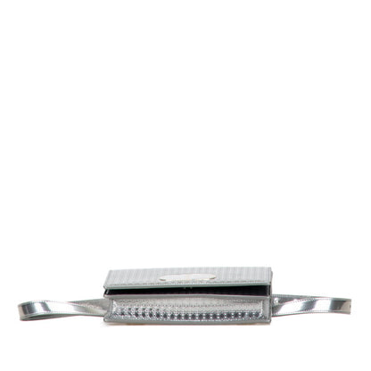 Christian Dior Silver Leather Shoulder Bag
