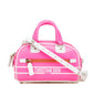 Christian Dior Pink White Leather Handbag