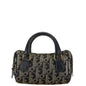 Christian Dior Navy Canvas Leather Handbag