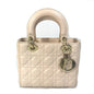 Christian Dior Pink Beige Leather Handbag Shoulder Bag