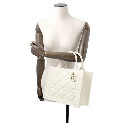 Christian Dior White Leather Handbag Leather