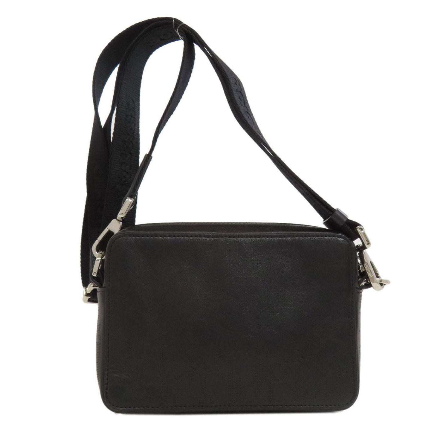 Christian Dior Black Leather Shoulder Bag Style 45