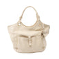 Christian Dior Beige Leather Tote Bag