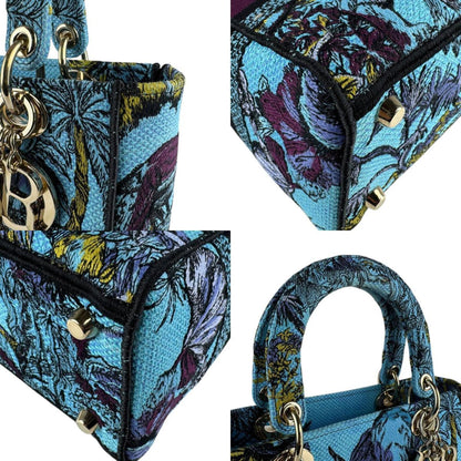 Christian Dior Blue Canvas Handbag Shoulder Bag