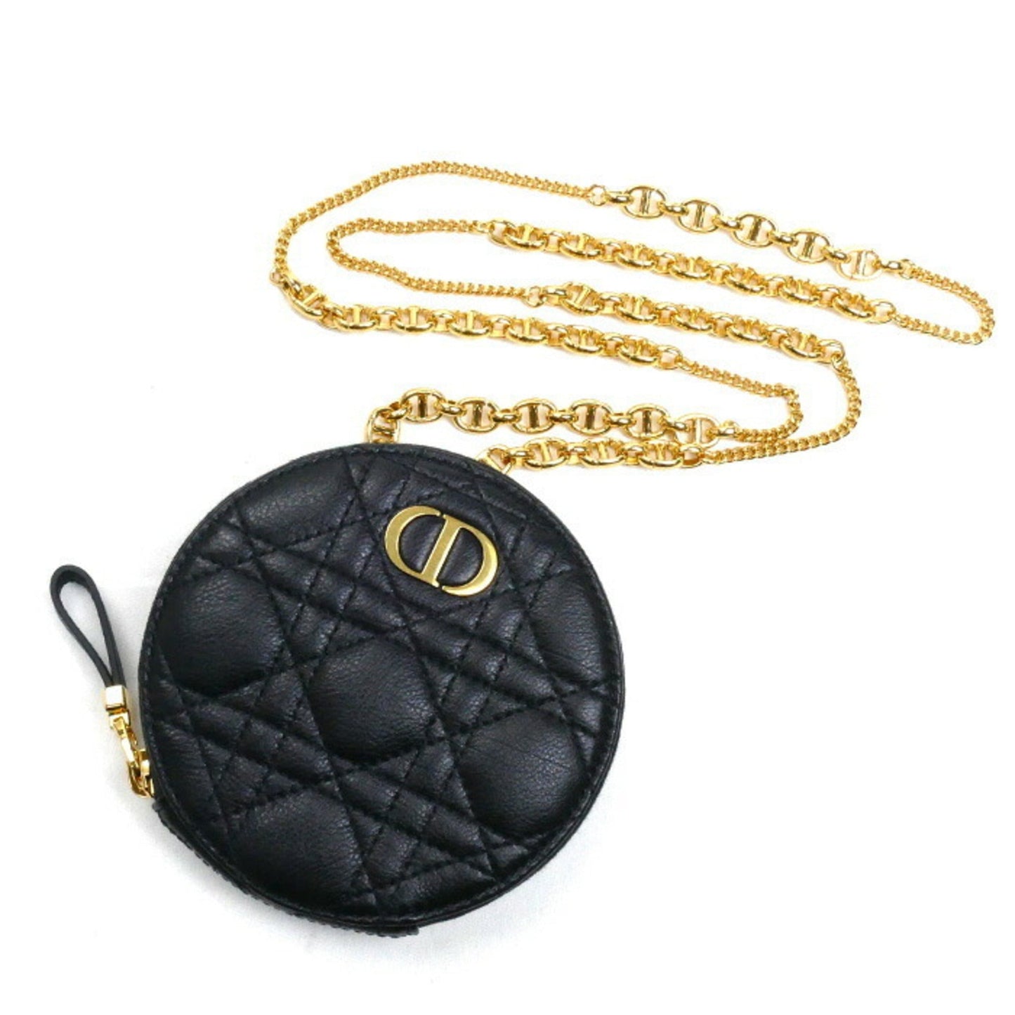 Christian Dior Black Leather Shoulder Bag Style 20