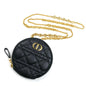 Christian Dior Black Leather Shoulder Bag Style 20