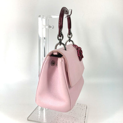 Christian Dior Pink Leather Handbag Style 7