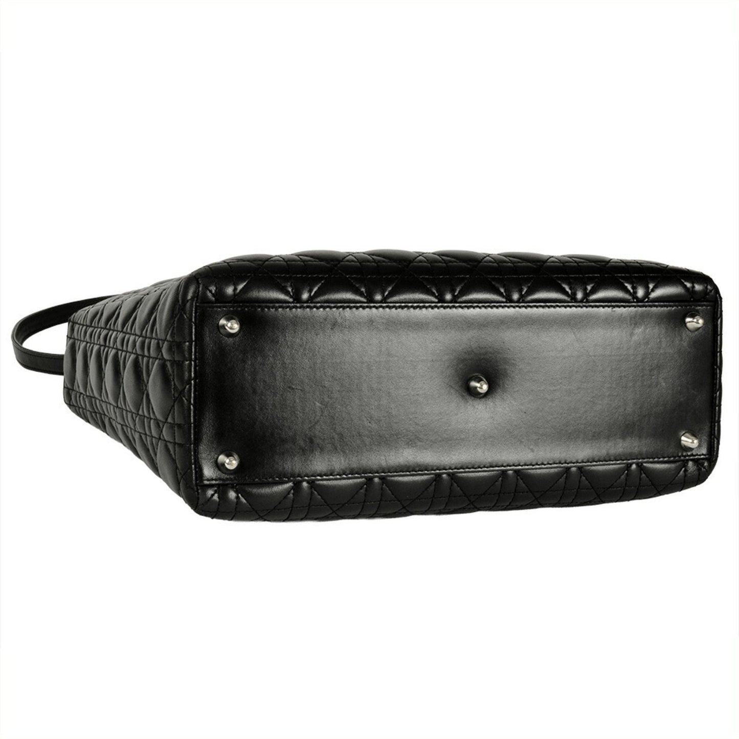 Christian Dior Lady Dior Black Leather Handbag Style 2