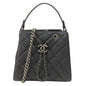 Chanel CC Bucket Matelasse Handbag Caviar Skin Women's