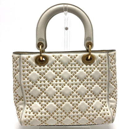 Christian Dior White Leather Handbag Style 3