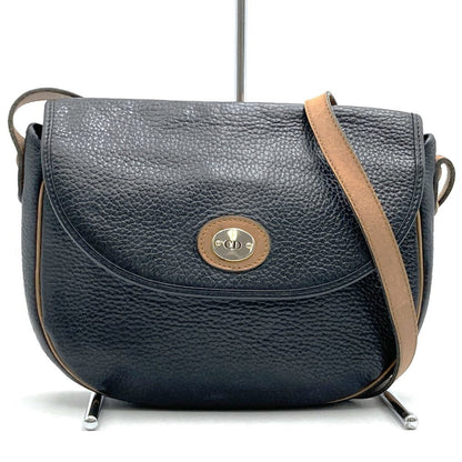 Christian Dior Black Leather Shoulder Bag Style 32