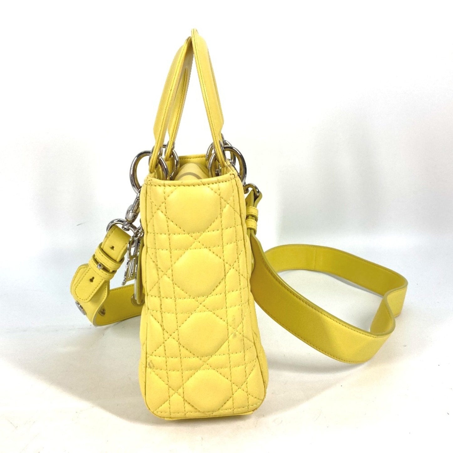 Christian Dior Yellow Leather Handbag Style 2