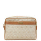 Christian Dior Beige Brown Pvc Leather Clutch Bag