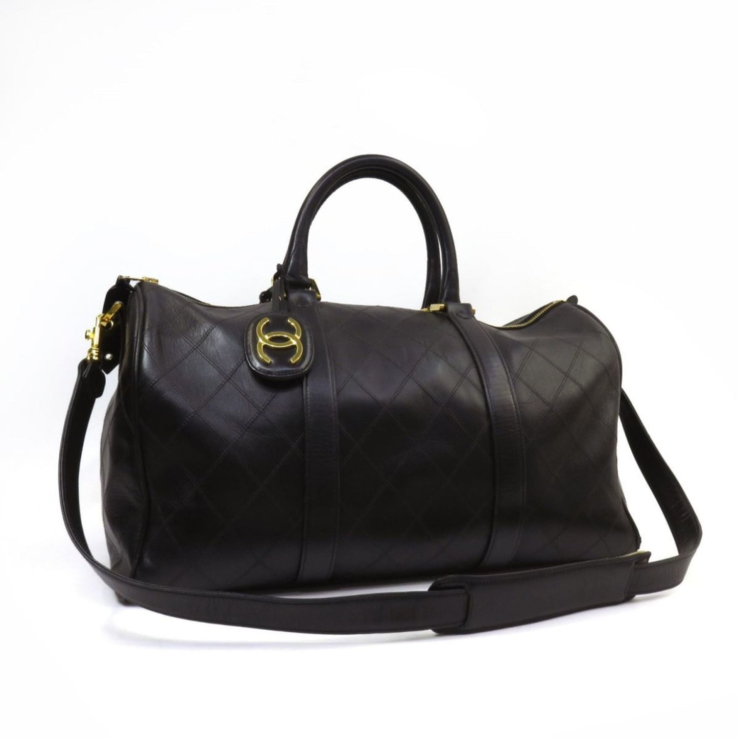 Chanel Bicolor Boston Bag Handbag