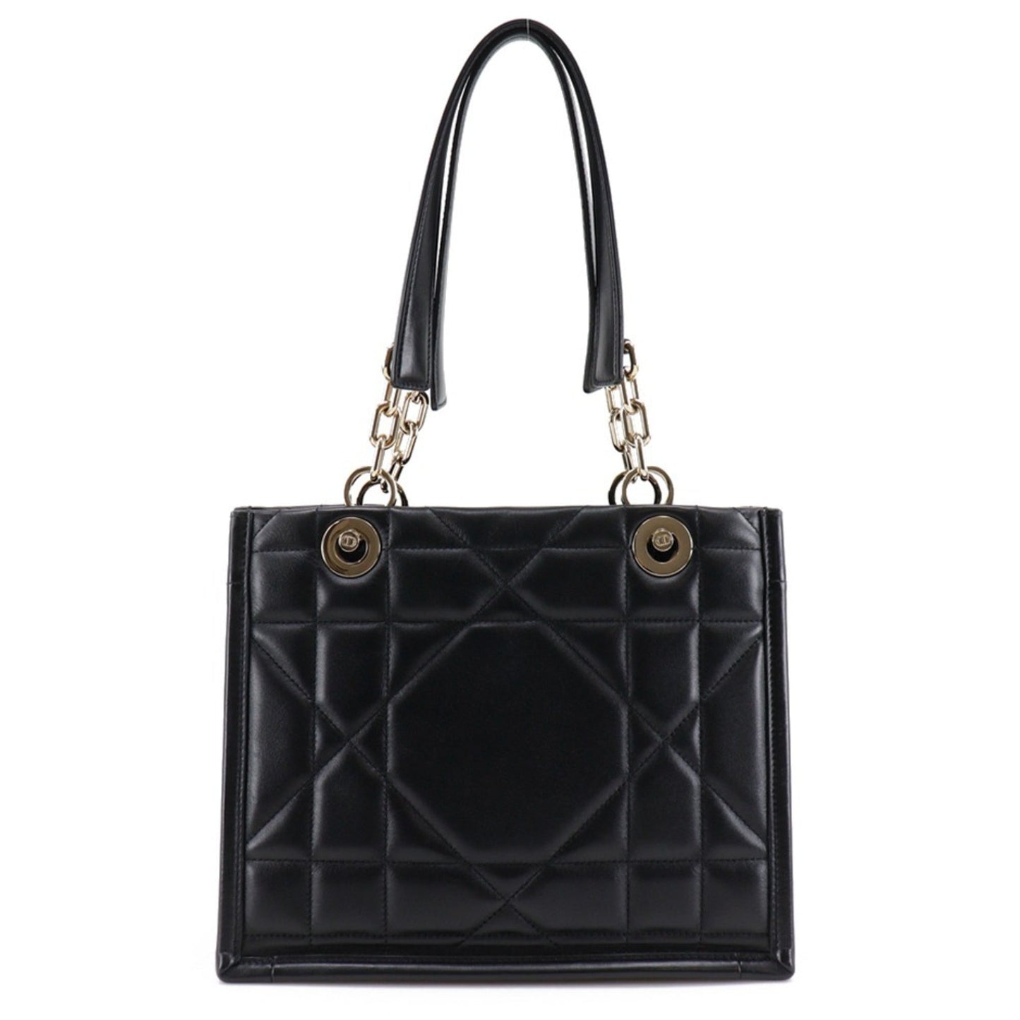 Christian Dior Black Leather Tote Bag Style 5