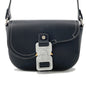 Christian Dior Black Leather Messenger Bag Saddle Bag Shoulder Bag