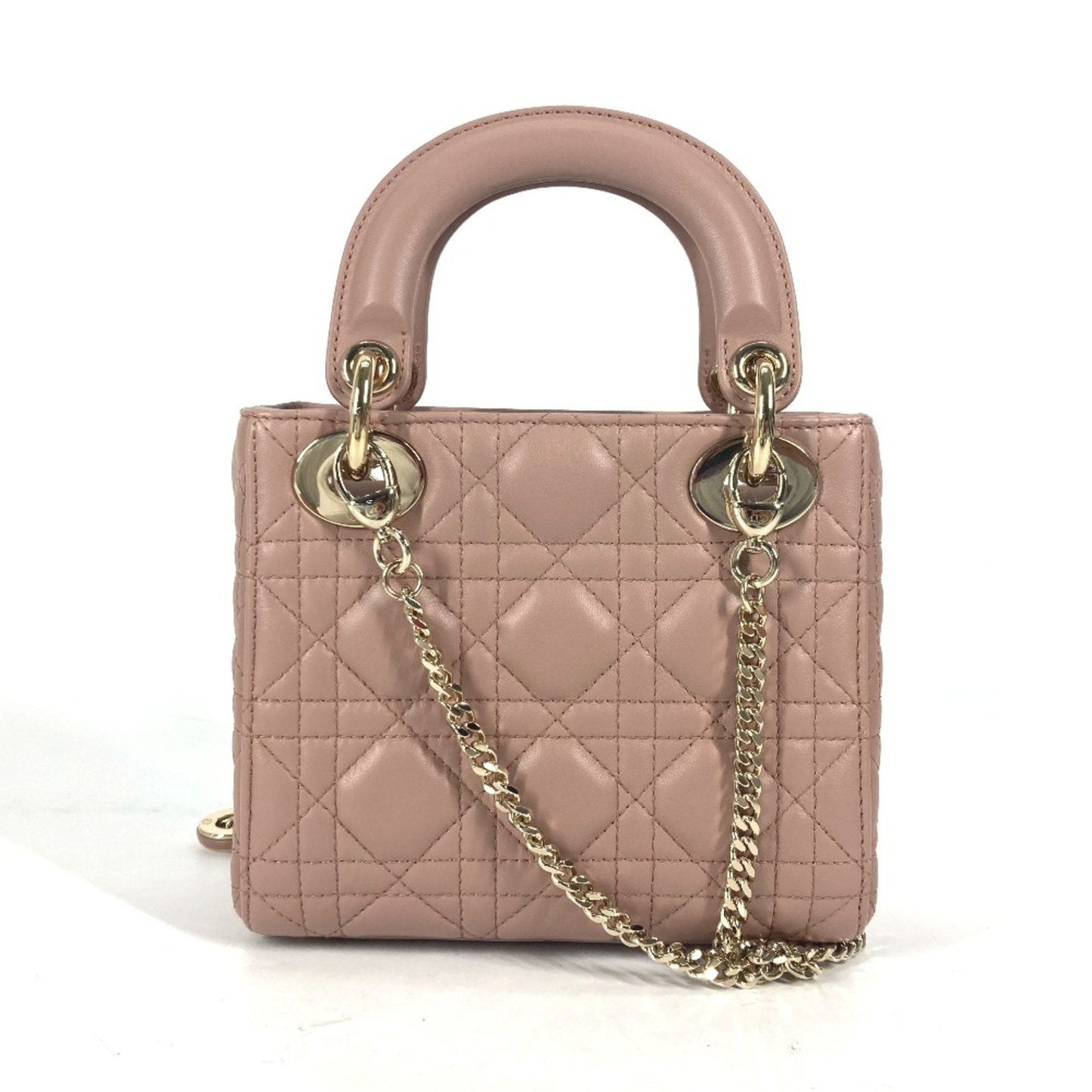 Christian Dior Beige Leather Handbag Style 6