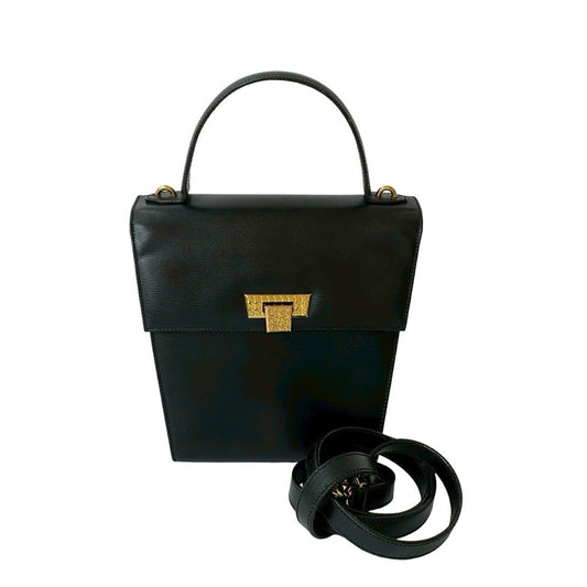 Christian Dior Black Leather Handbag Shoulder Bag Style 7