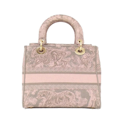 Christian Dior Gray Multi-Color Canvas Handbag