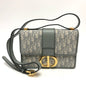 Christian Dior Gray Leather Shoulder Bag Style 8