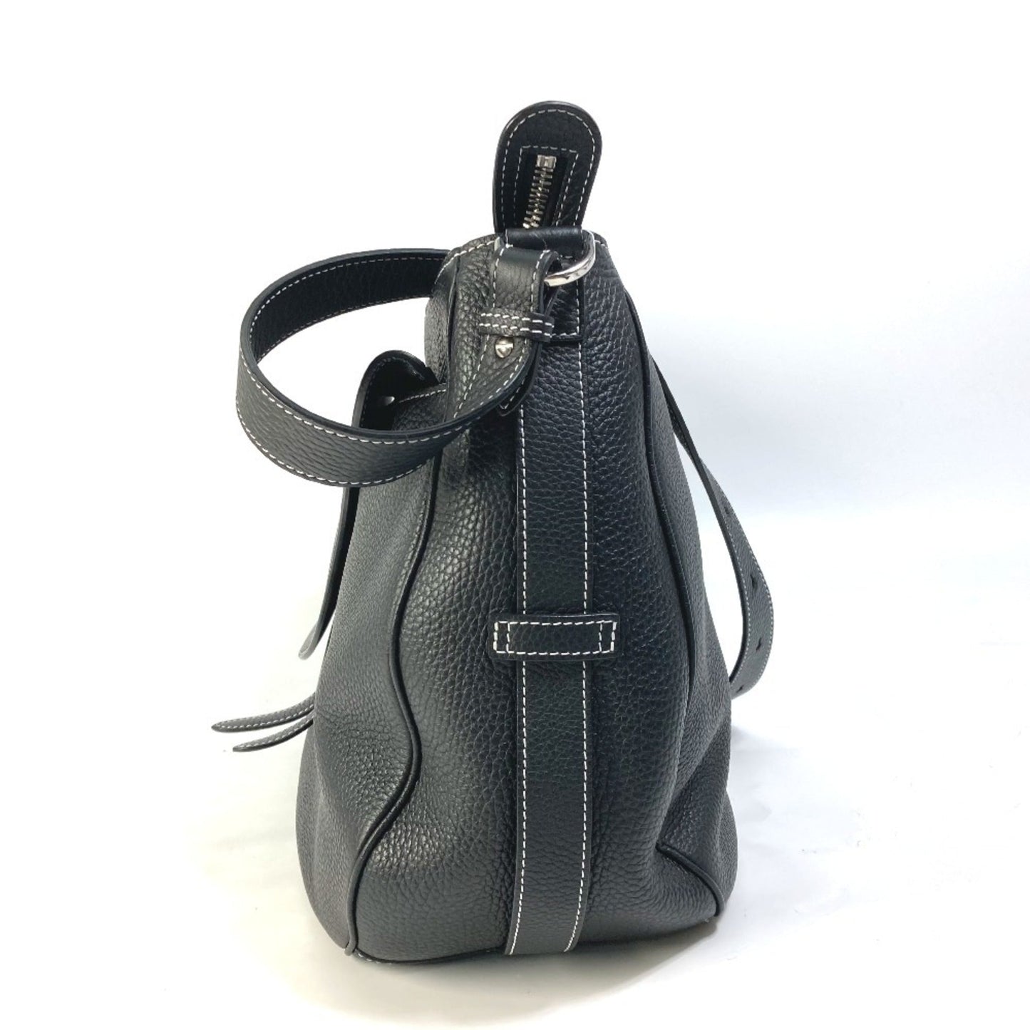 Christian Dior Black Leather Shoulder Bag Style 2