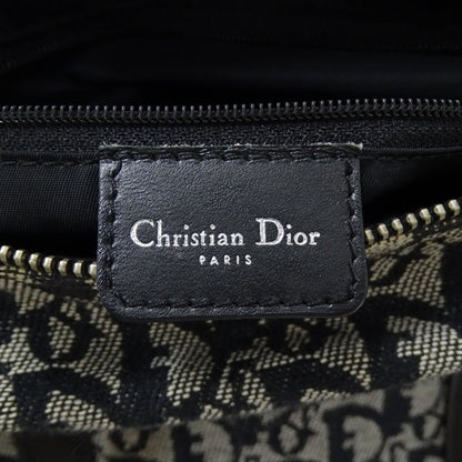 Christian Dior Black Canvas Boston Bag Handbag