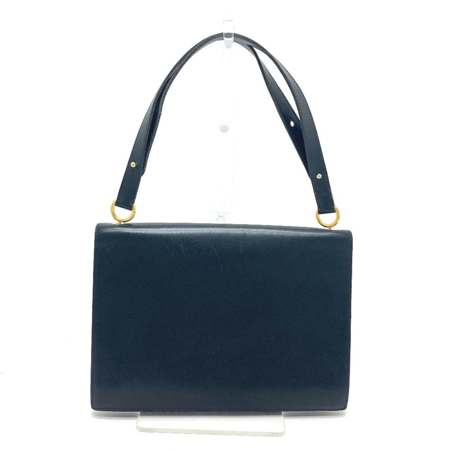 Christian Dior Trotter Navy Leather Handbag Shoulder Bag
