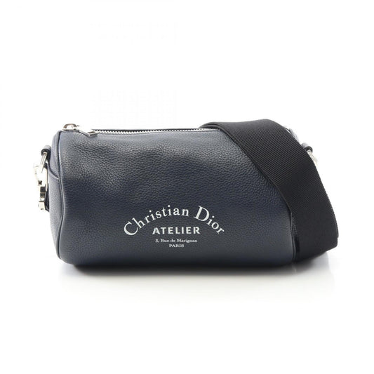 Christian Dior Navy Leather Shoulder Bag