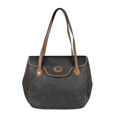 Christian Dior Brown Pvc Leather Shoulder Bag